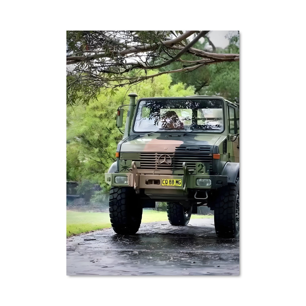 Poster Sous l'Arbre du Unimog