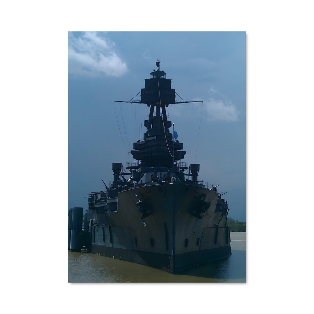 Poster L'Uss Texas au Port