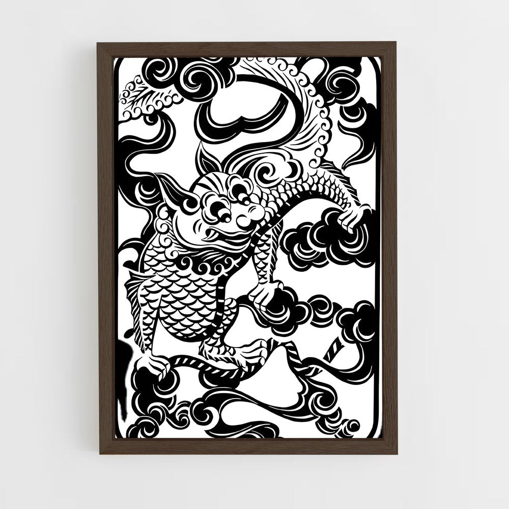 ap-vietnamese patterns-3 cadre Bois foncé