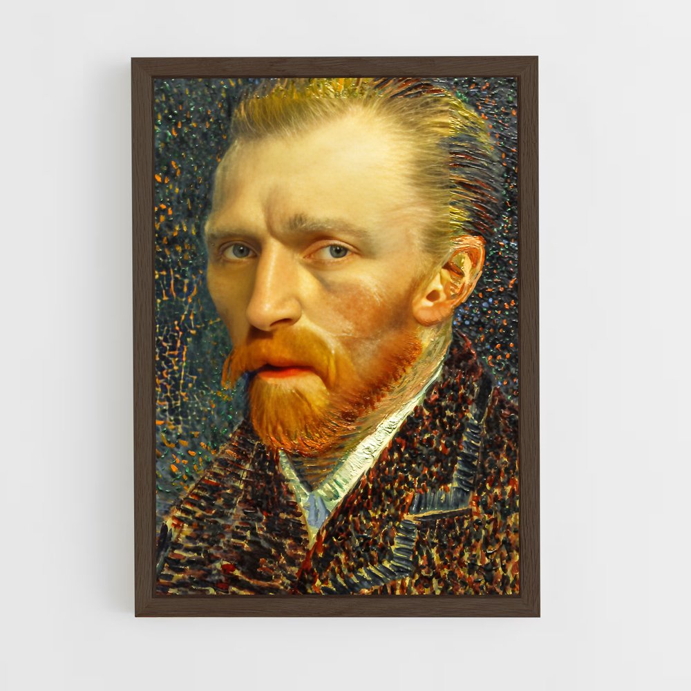 ap-vincent van gogh-1 cadre Bois foncé