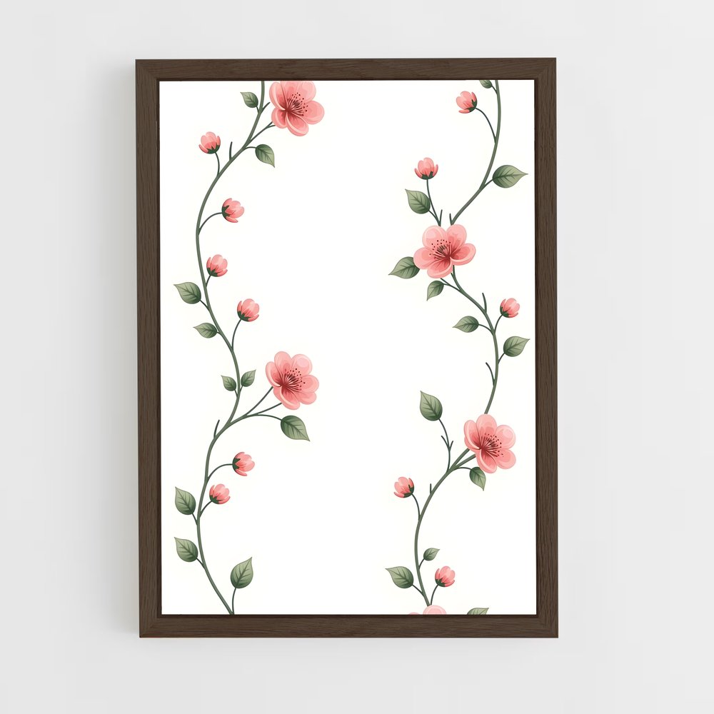 ap-vine patterns-8 cadre Bois foncé