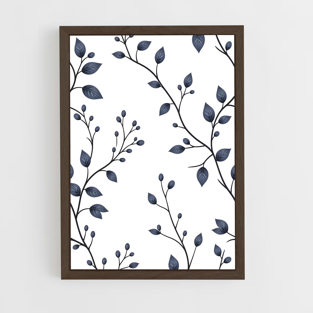 ap-vine patterns-9 cadre Bois foncé
