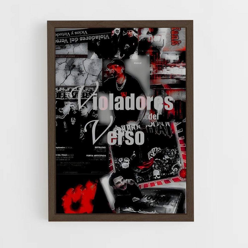 ap-violadores del verso-1 cadre Bois foncé