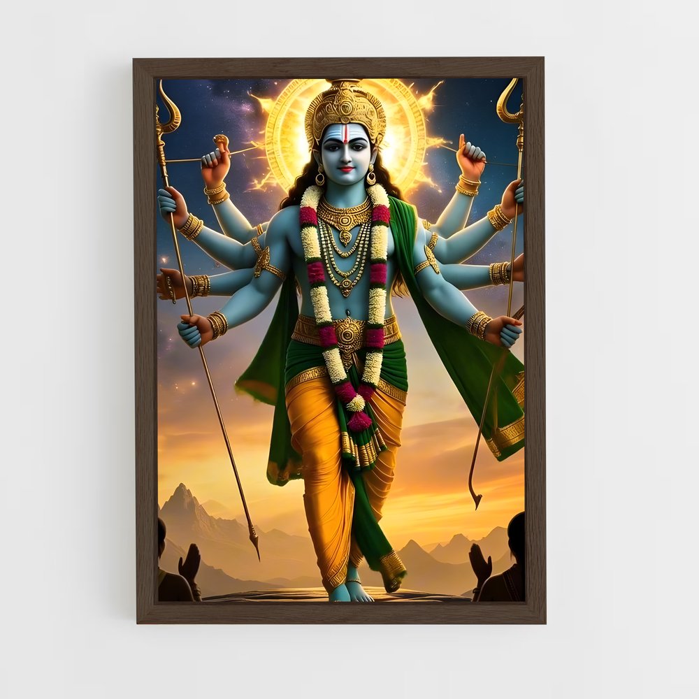 ap-vishnu-9 cadre Bois foncé