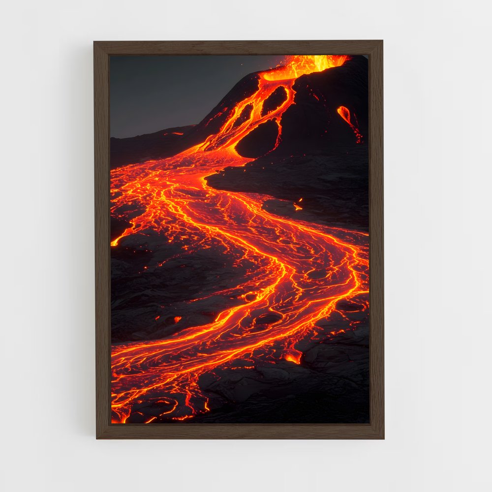 ap-volcanoes-2 cadre Bois foncé