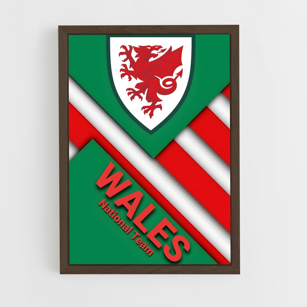 ap-wales national football team-1 cadre Bois foncé