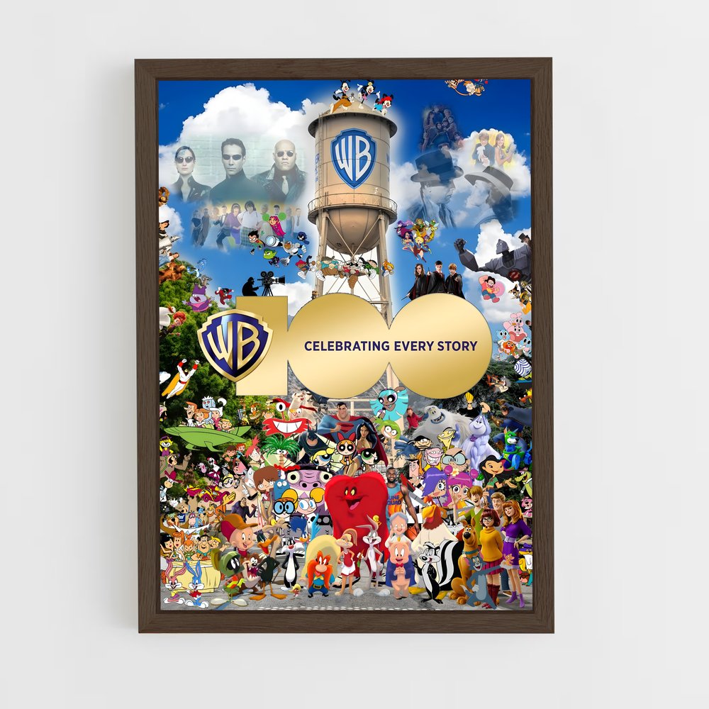 ap-warner bros-2 cadre Bois foncé