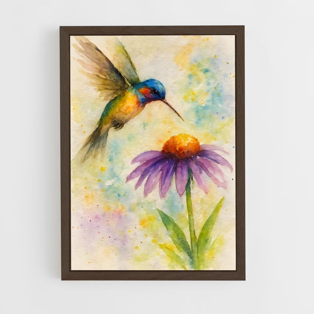 ap-watercolor-8 cadre Bois foncé