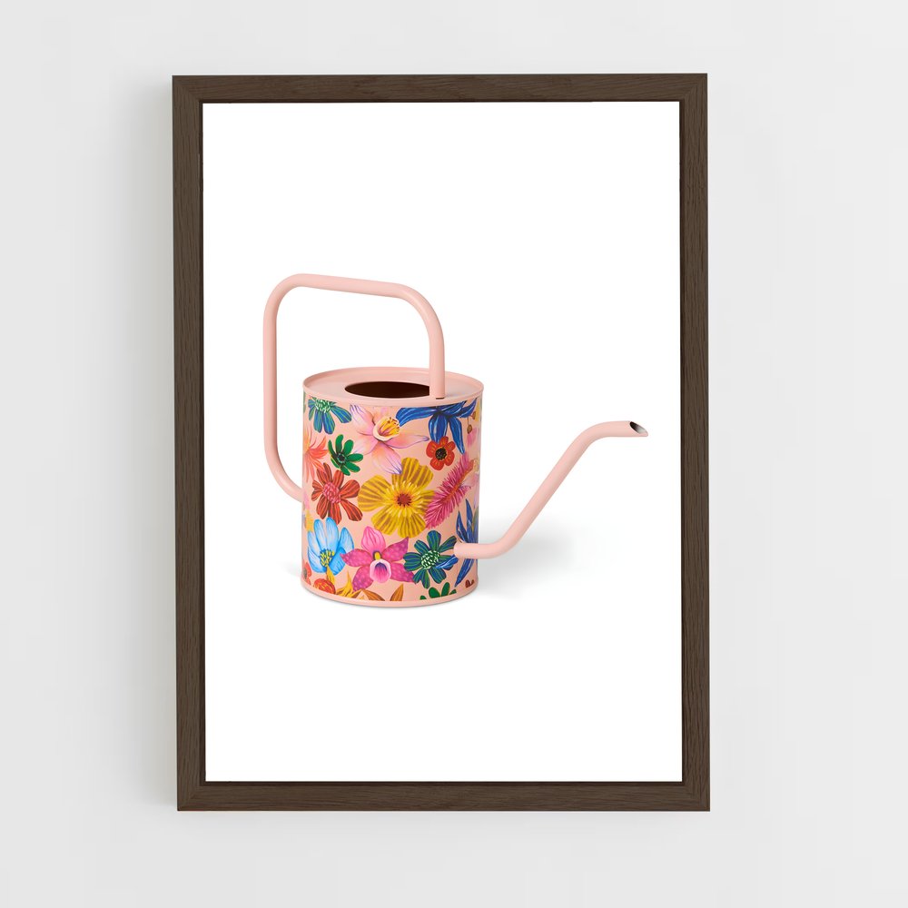 ap-watering can-4 cadre Bois foncé