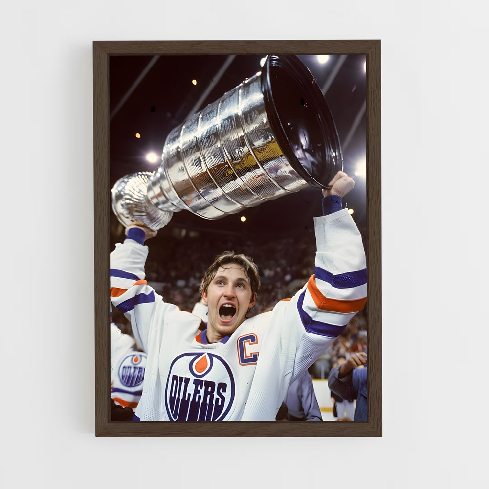 ap-wayne gretzky-9 cadre Bois foncé