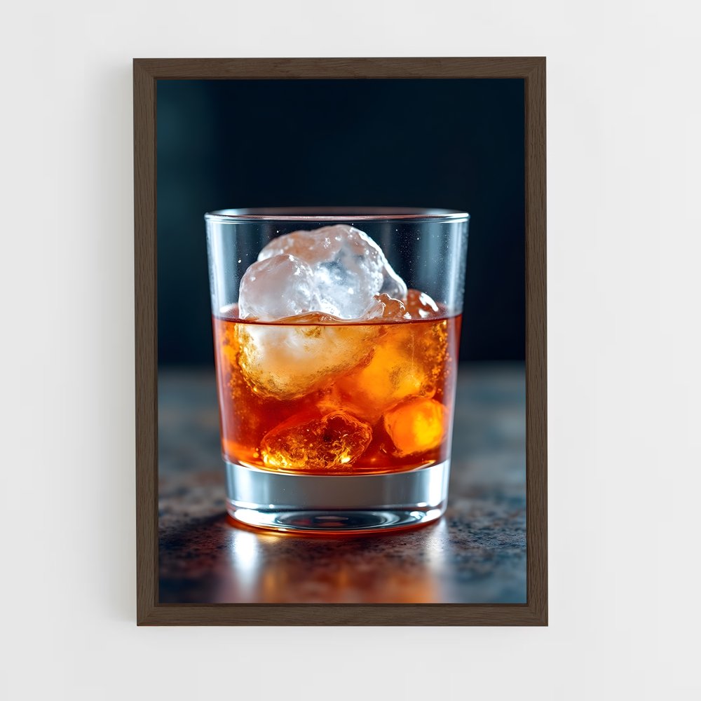 ap-whiskey-9 cadre Bois foncé