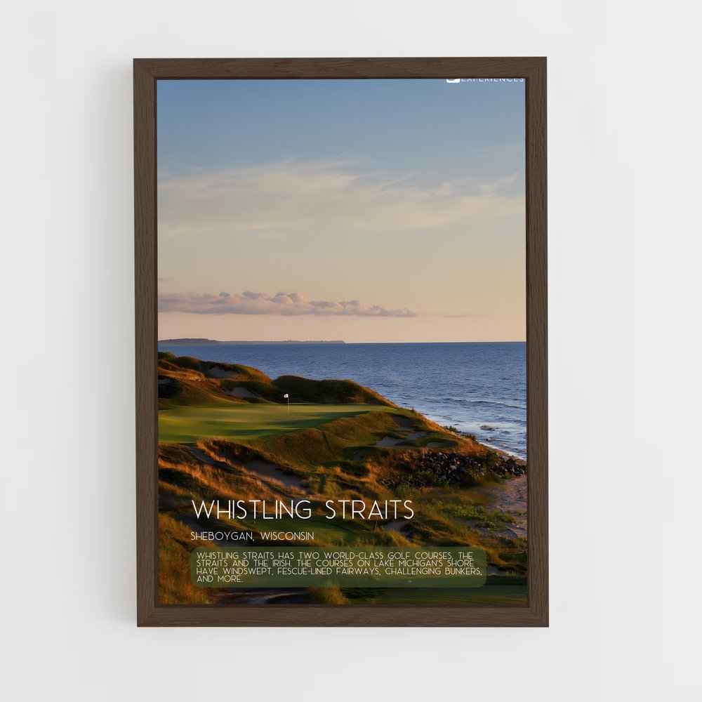 ap-whistling straits-1 cadre Bois foncé