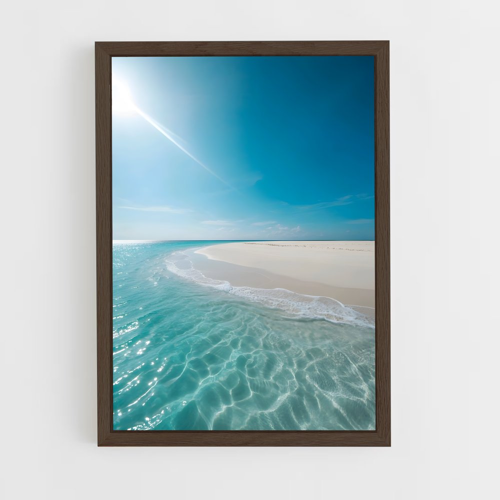 ap-white sand beach-3 cadre Bois foncé