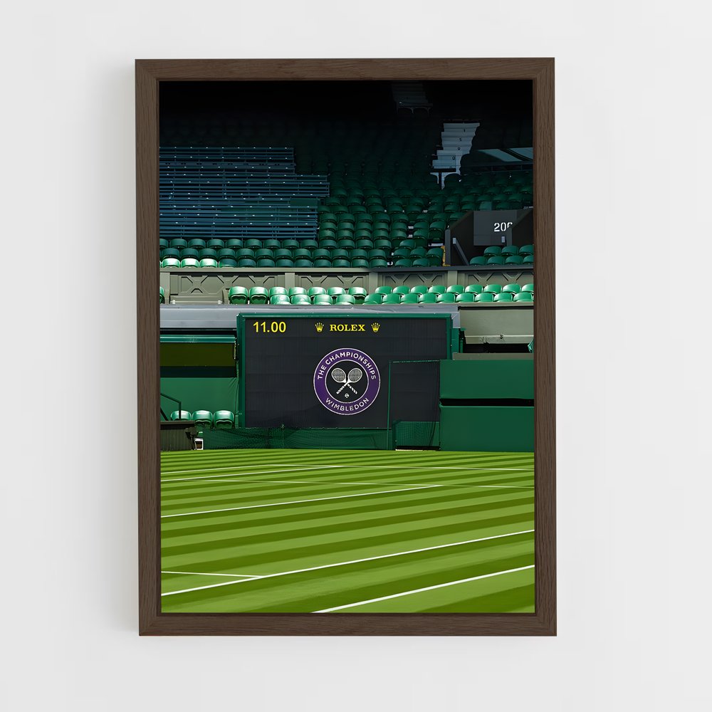 ap-wimbledon tennis-2 cadre Bois foncé