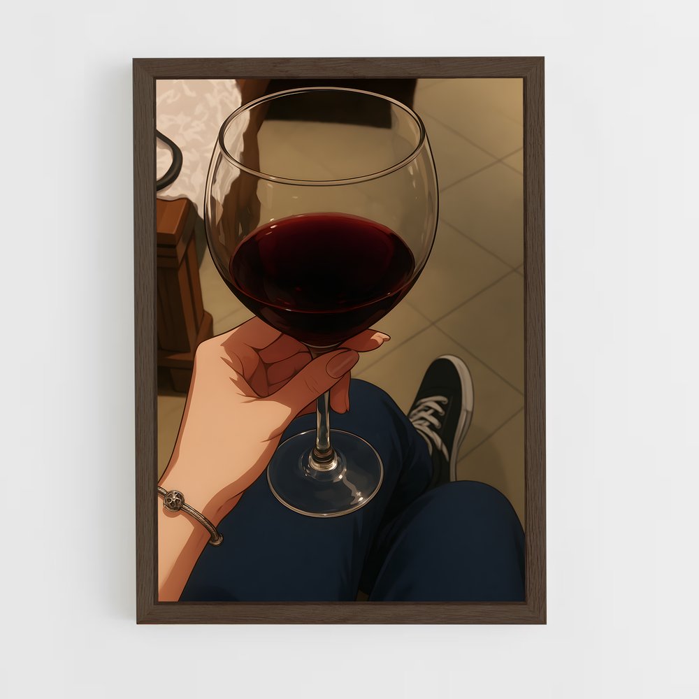 ap-wine-8 cadre Bois foncé