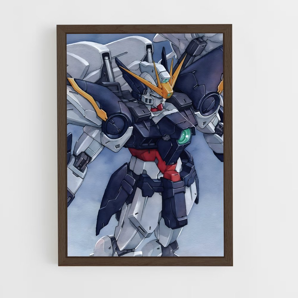 ap-wing gundam zero-1 cadre Bois foncé