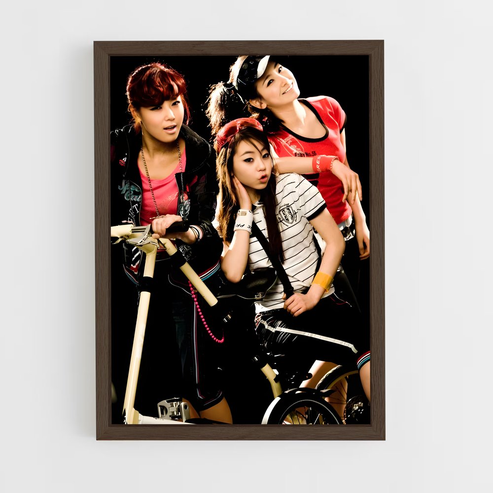 ap-wonder girls-1 cadre Bois foncé