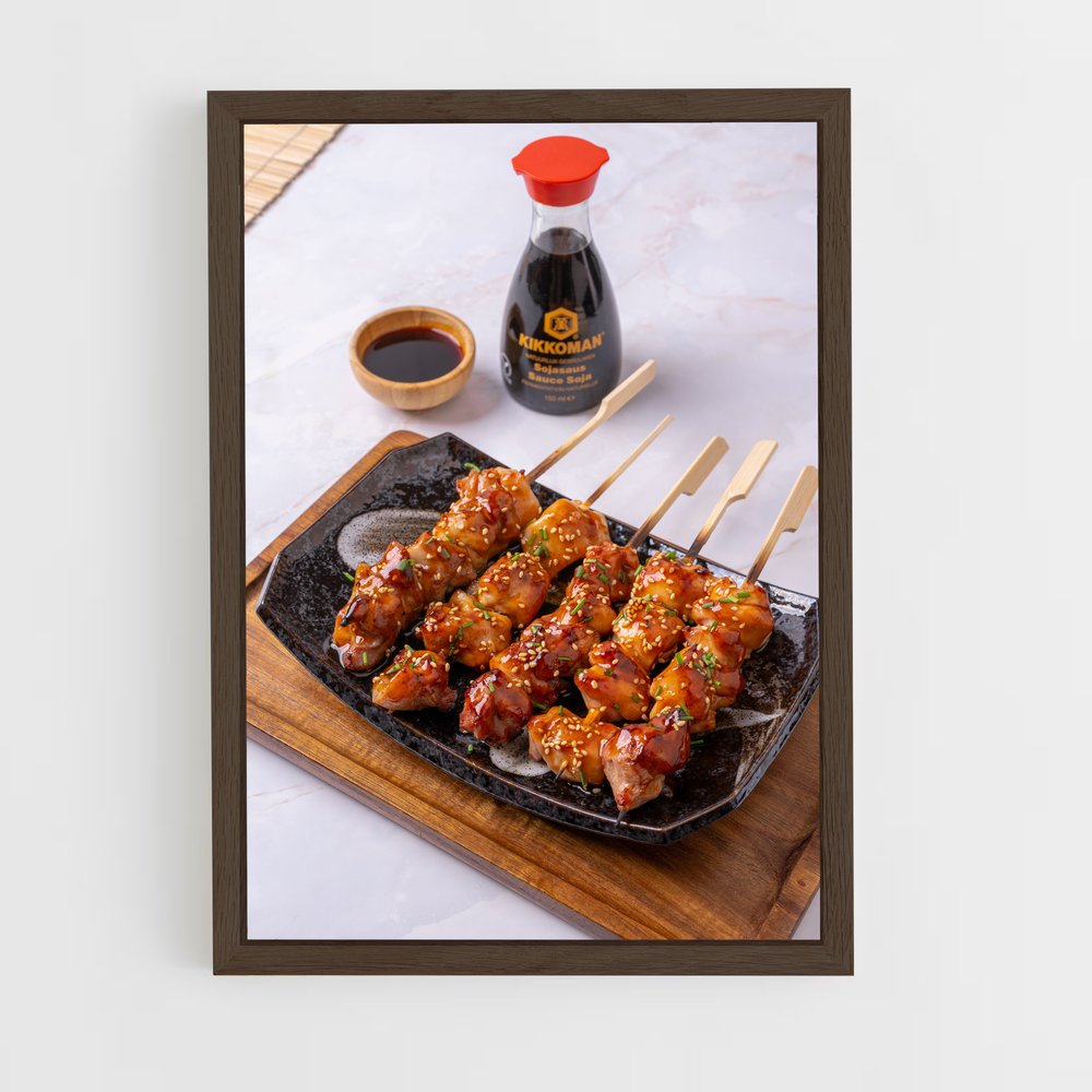 ap-yakitori-3 cadre Bois foncé