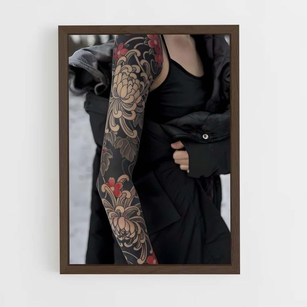 ap-yakuza tattoos-5 cadre Bois foncé