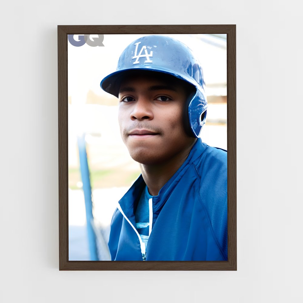 ap-yasiel puig-3 cadre Bois foncé