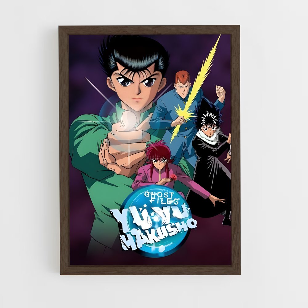 ap-yu yu hakusho-4 cadre Bois foncé