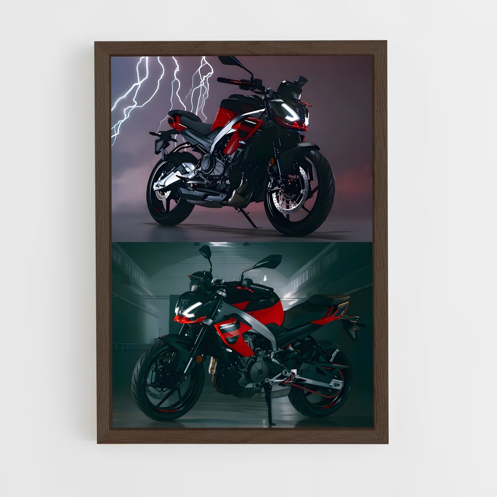 aprilia-4 cadre Bois foncé