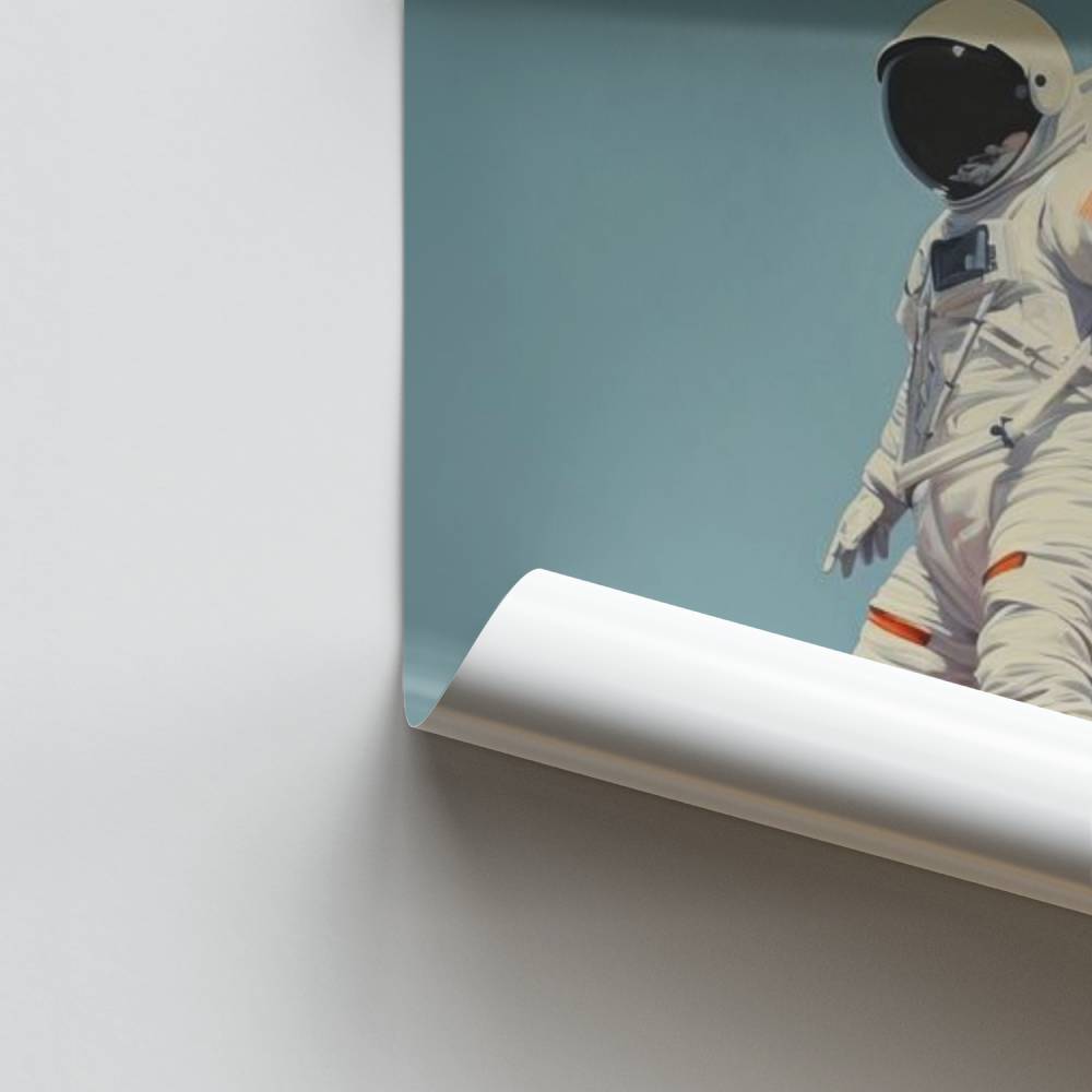Poster Astronaute Retro
