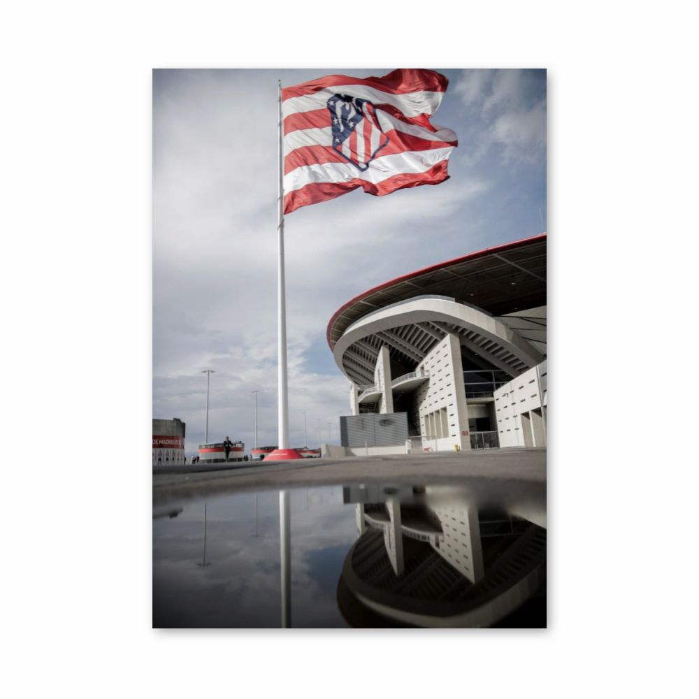 Drapeau à slogan de l'Atlético de Madrid - 90 x 120 cm Drapeau à slogan de l'Atlético de Madrid - 90 x 120 cm