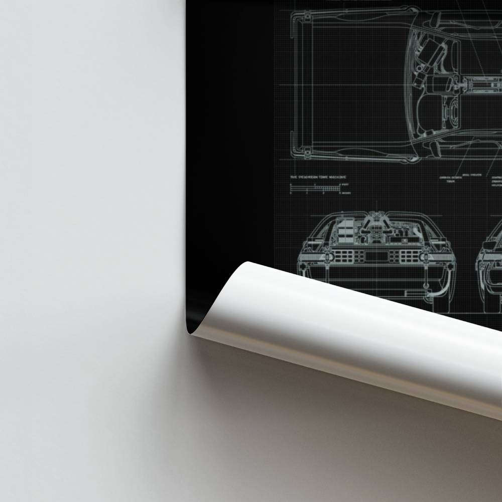 Poster Retour vers le Futur Schema