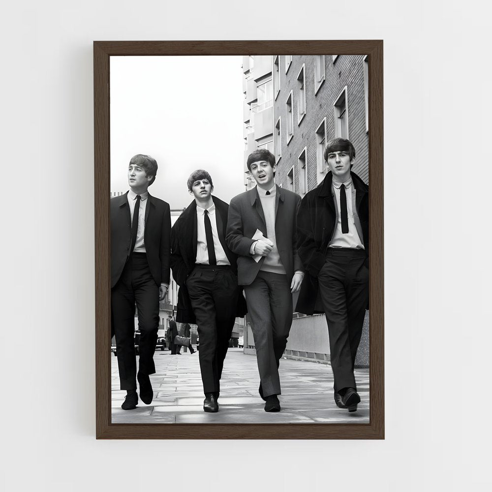 beatles-8 cadre Bois foncé