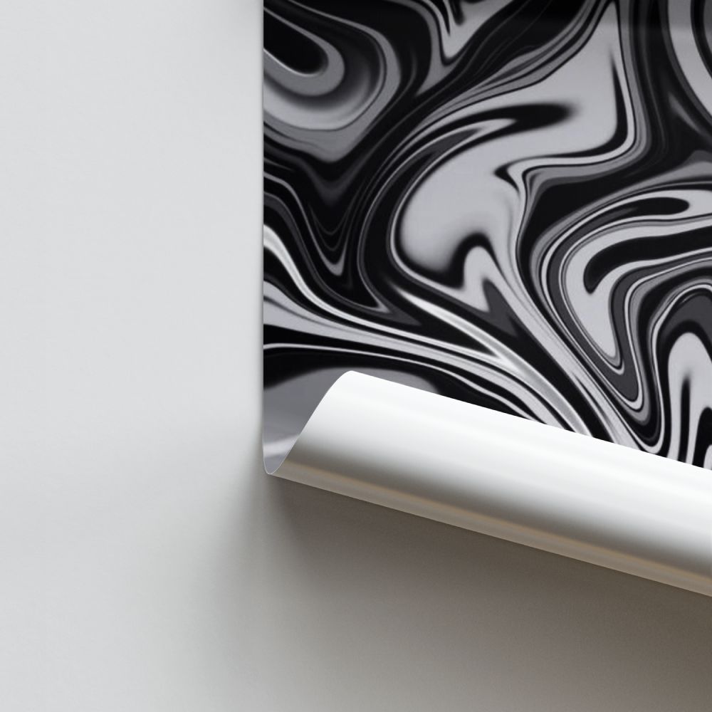 Poster Noir et Blanc Métal