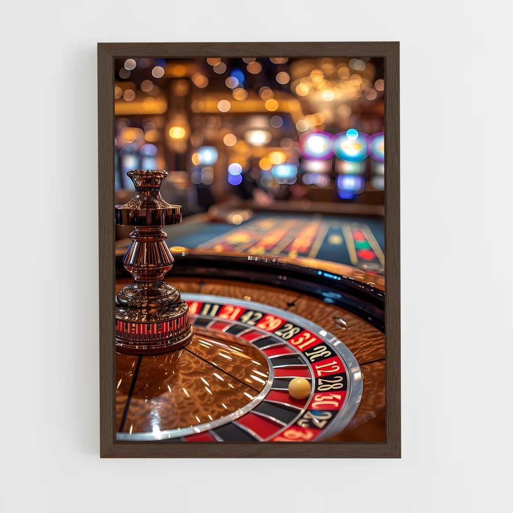casino-11 cadre Bois foncé