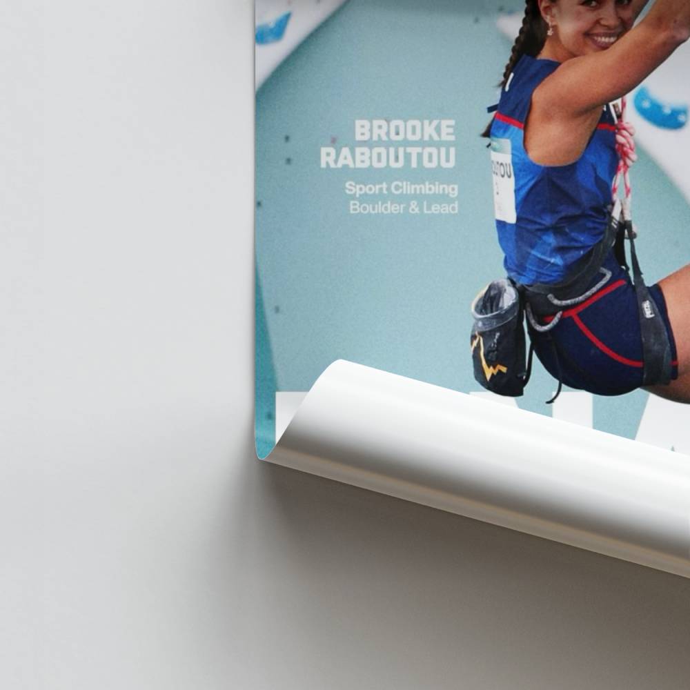 Poster Escalade Brooke Raboutou