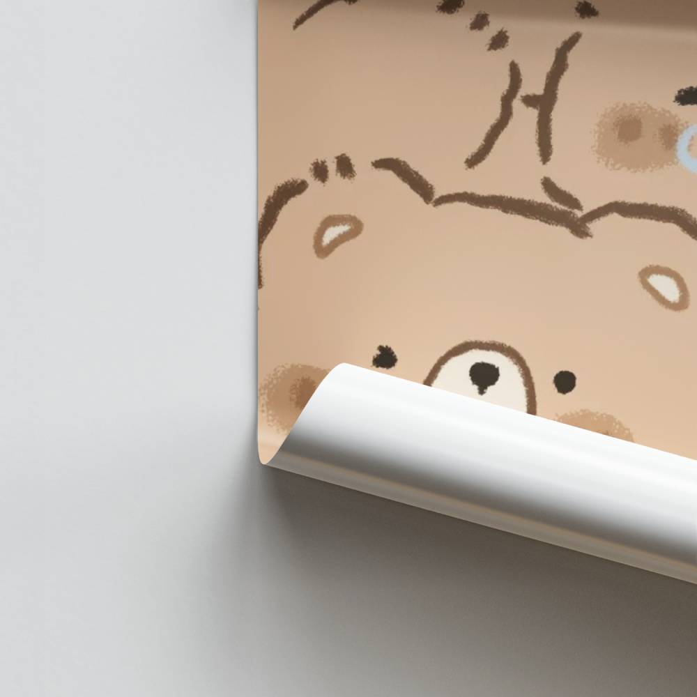 Poster Oursons Marrons