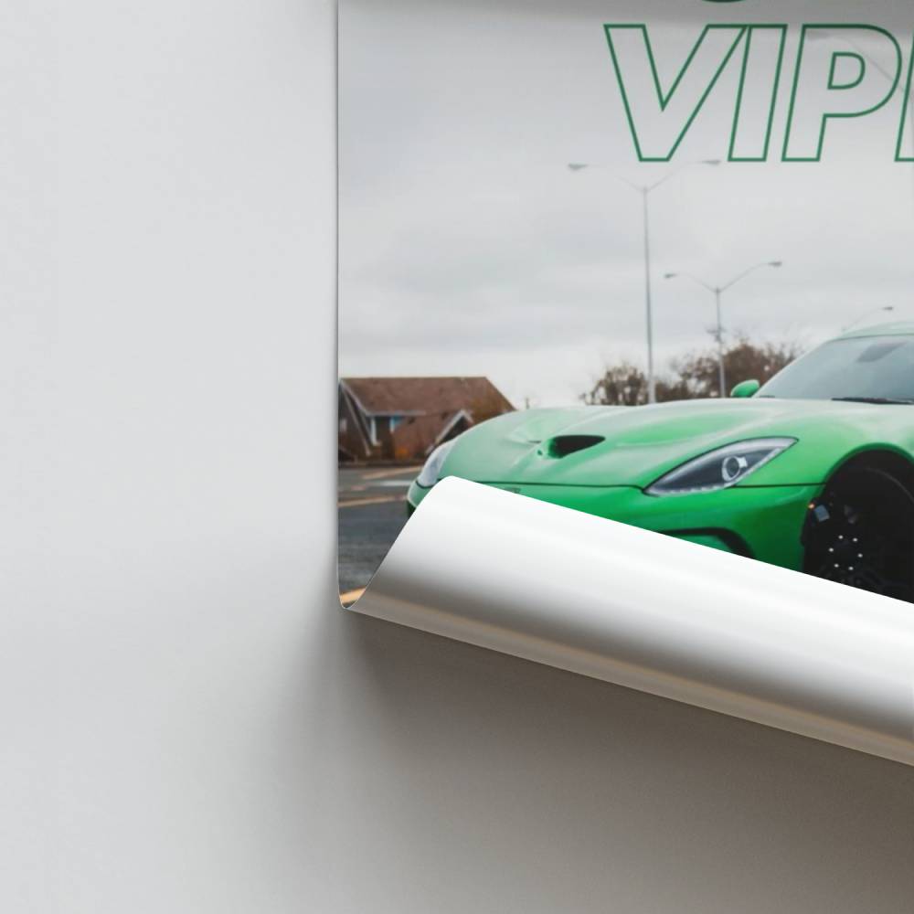 Poster Dodge Viper verte