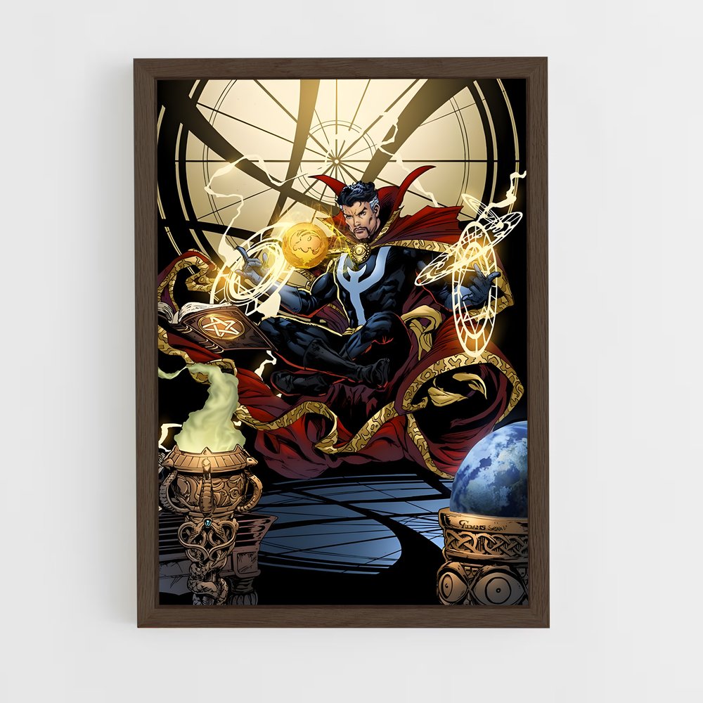 dr-strange-4 cadre Bois foncé