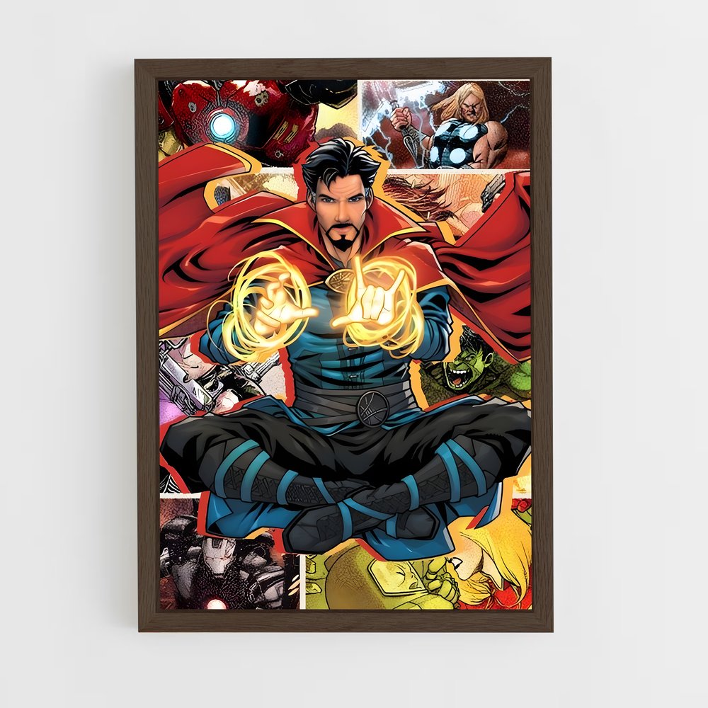 dr-strange-8 cadre Bois foncé
