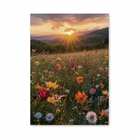 Poster Soleil Fleurissant