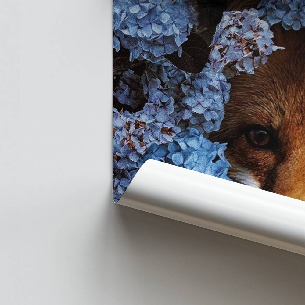 Poster Renard Floral