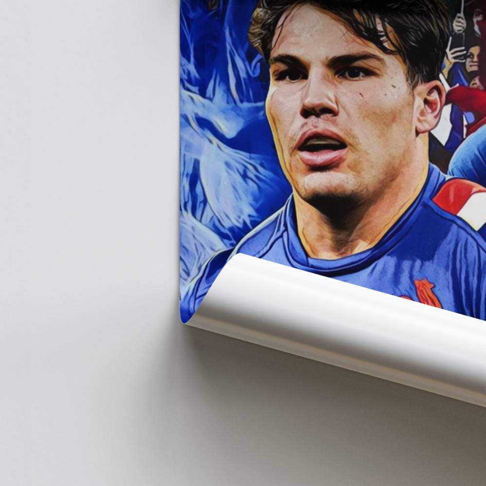 Poster Bleu Rugby Passion