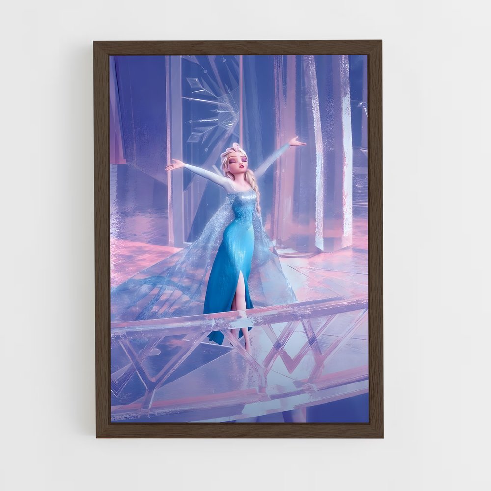 frozen-13 cadre Bois foncé