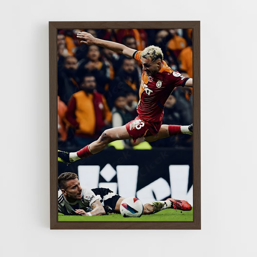 galatasaray-6 cadre Bois foncé