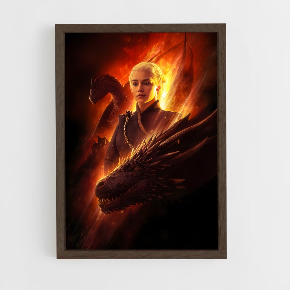 game-of-thrones-4 cadre Bois foncé