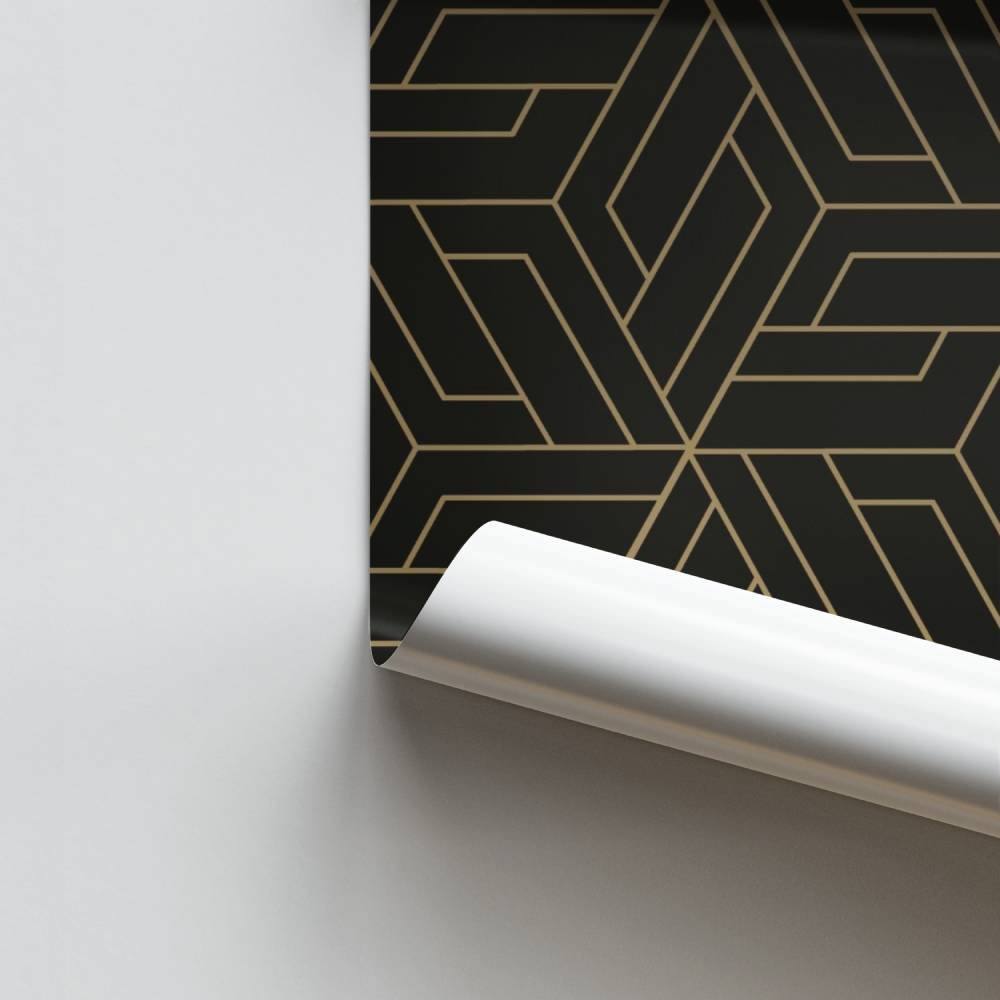 Poster Hexagone Élégant