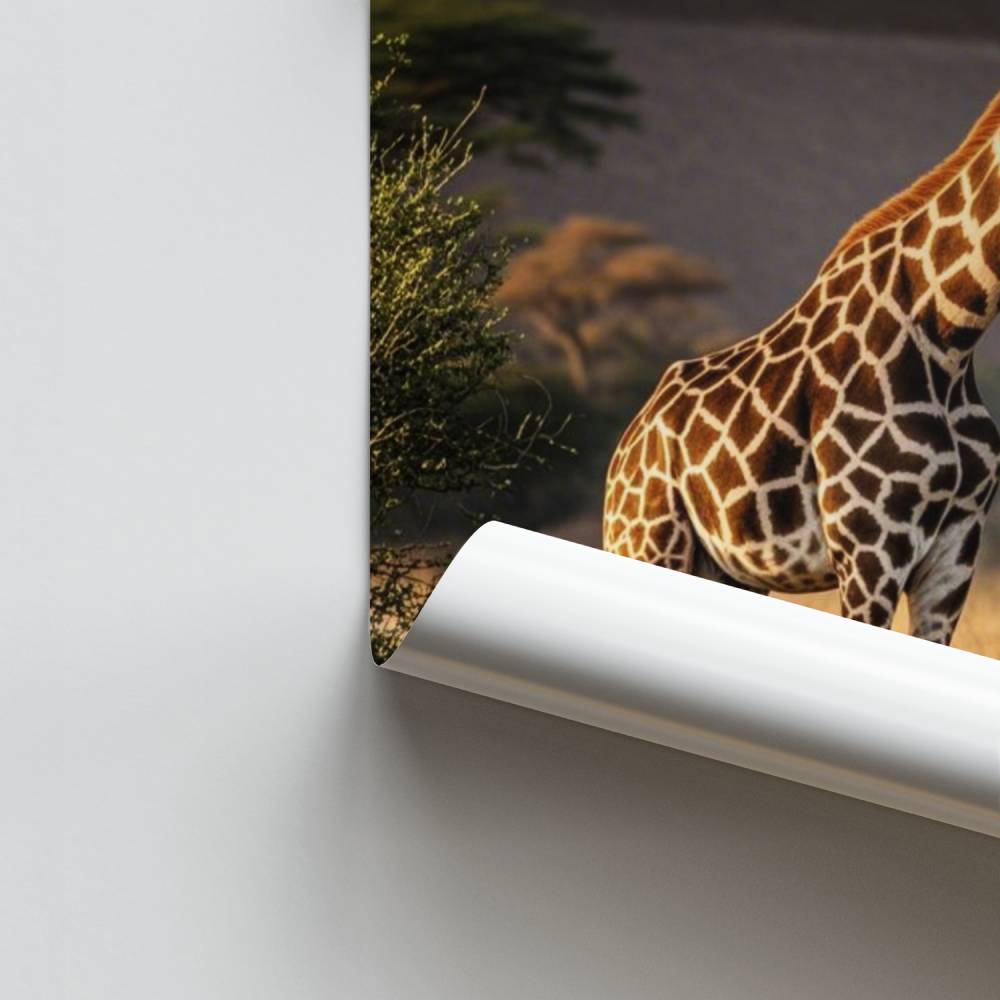 Poster Giraffe Serengeti