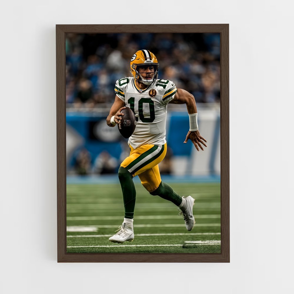 green-bay-packers-4 cadre Bois foncé