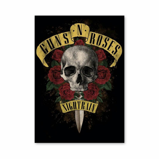 Poster Nightrain Skulls and Roses