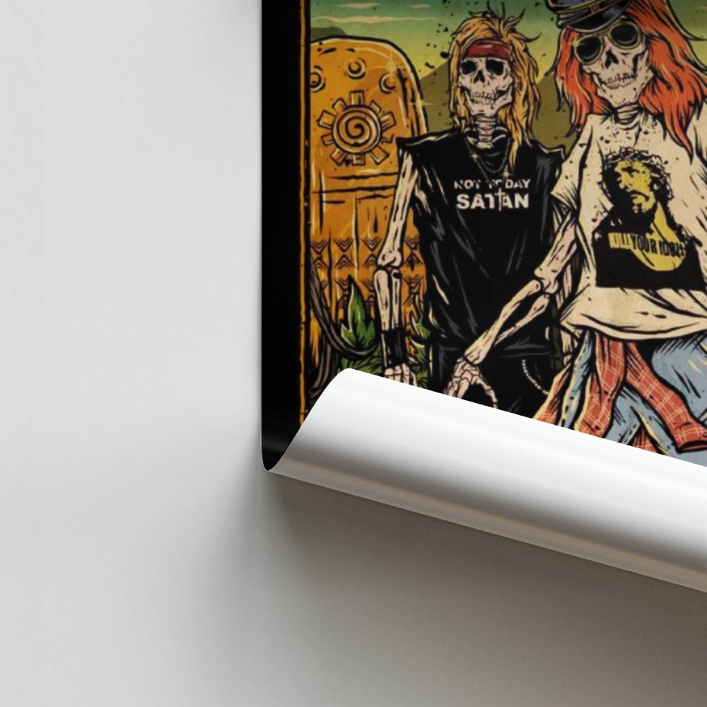 Poster Guns N' Roses Bogotá 2022