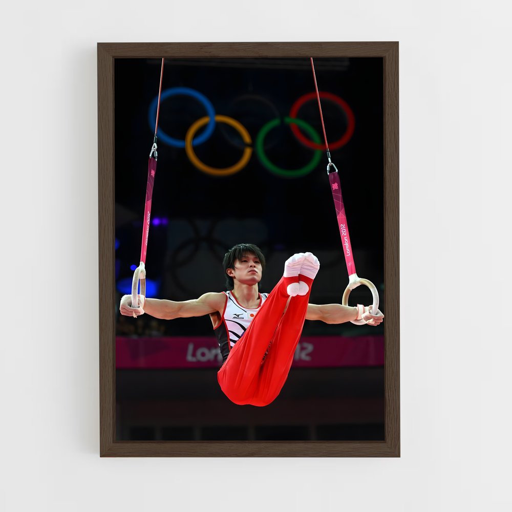 gymnastic-9 cadre Bois foncé