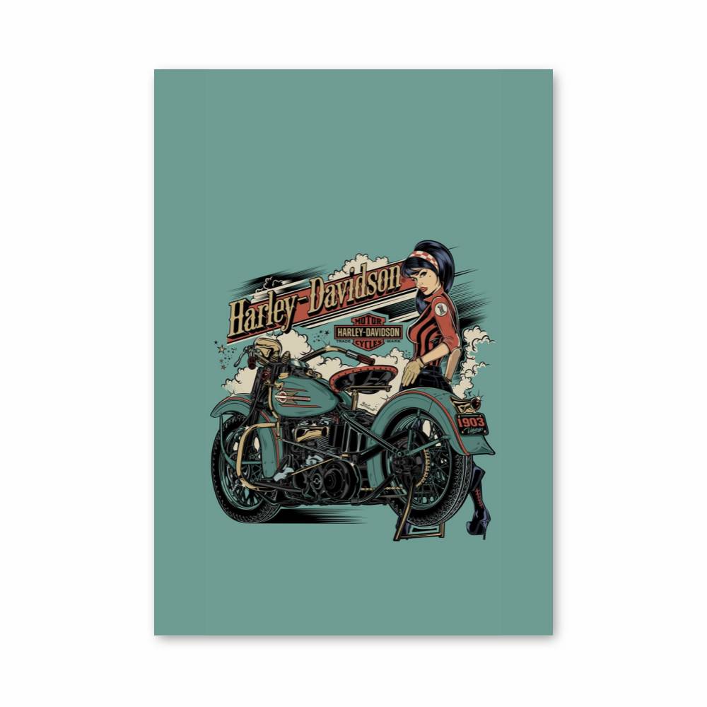 Poster Rétro Harley-Davidson